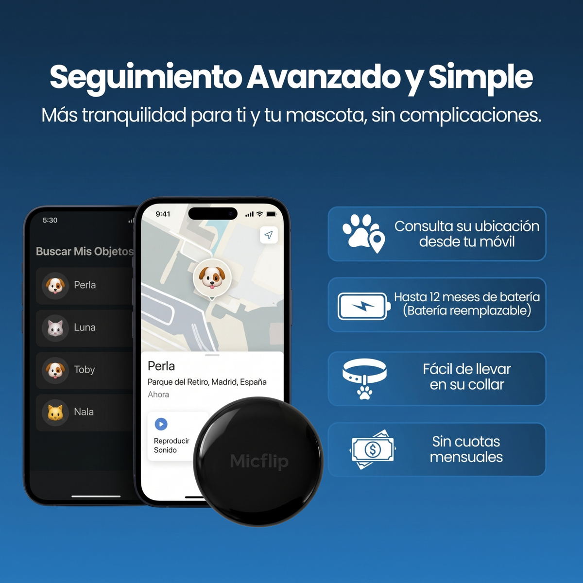 Localizador Inteligente + Funda para Mascotas