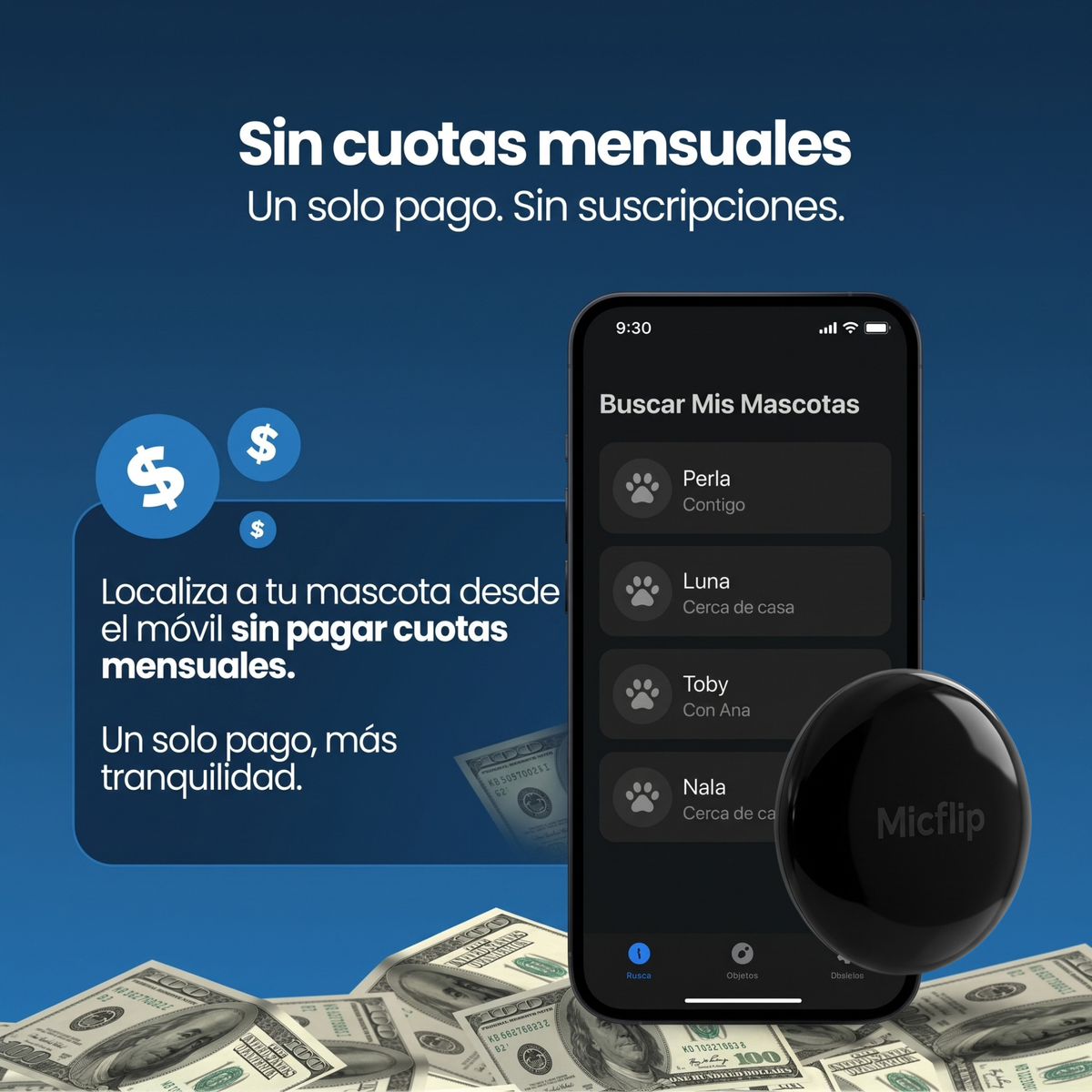 Localizador Inteligente + Funda para Mascotas